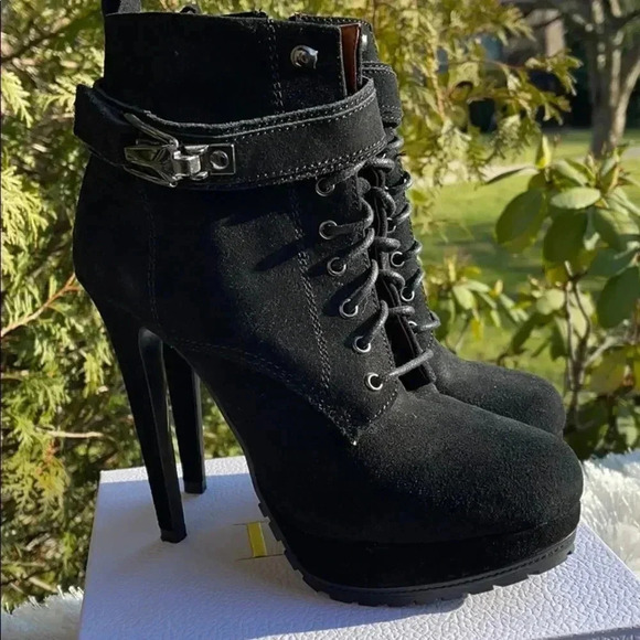 Aldo Panzano Platform Bootie - Black Suede - Picture 8 of 14